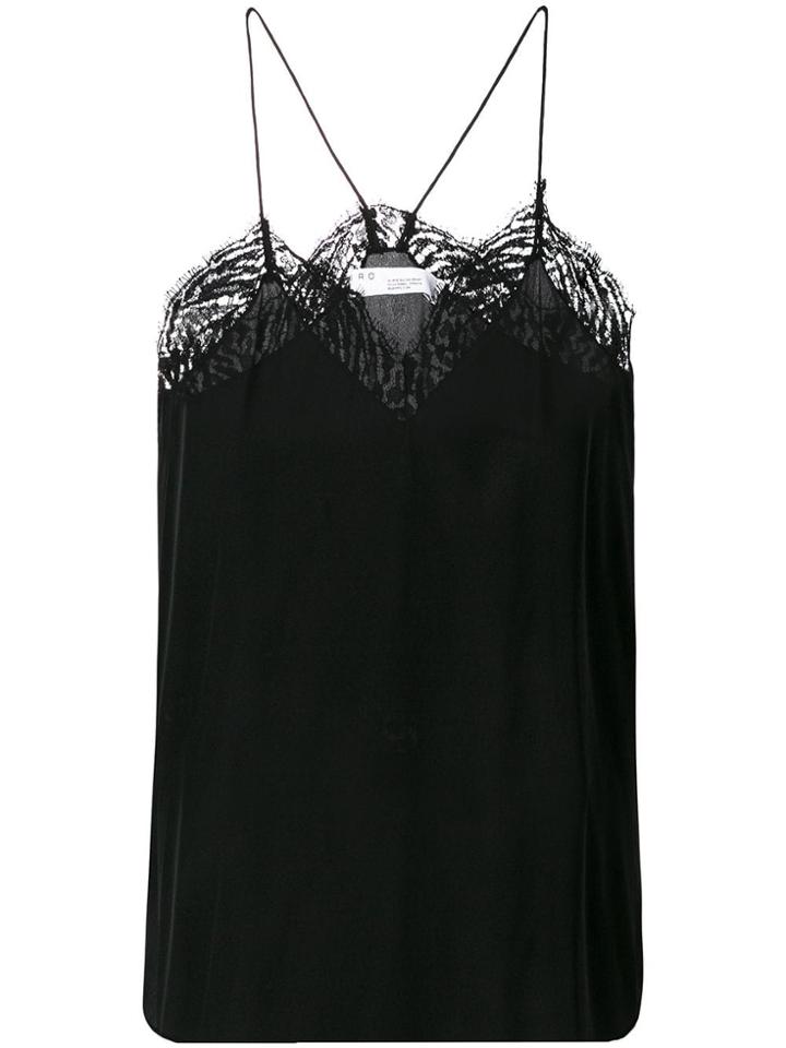 Iro Lace Camisole Top - Black