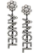 Ashley Williams Angel Embellished Earrings - Black