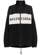 Balenciaga Front Logo Sports Jacket - Black