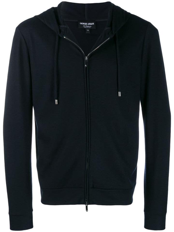Giorgio Armani Zip-up Lightweight Jacket - Blue