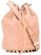 Alexander Wang Alpha Bucket Crossbody Bag, Women's, Pink/purple, Calf Leather/metal Other