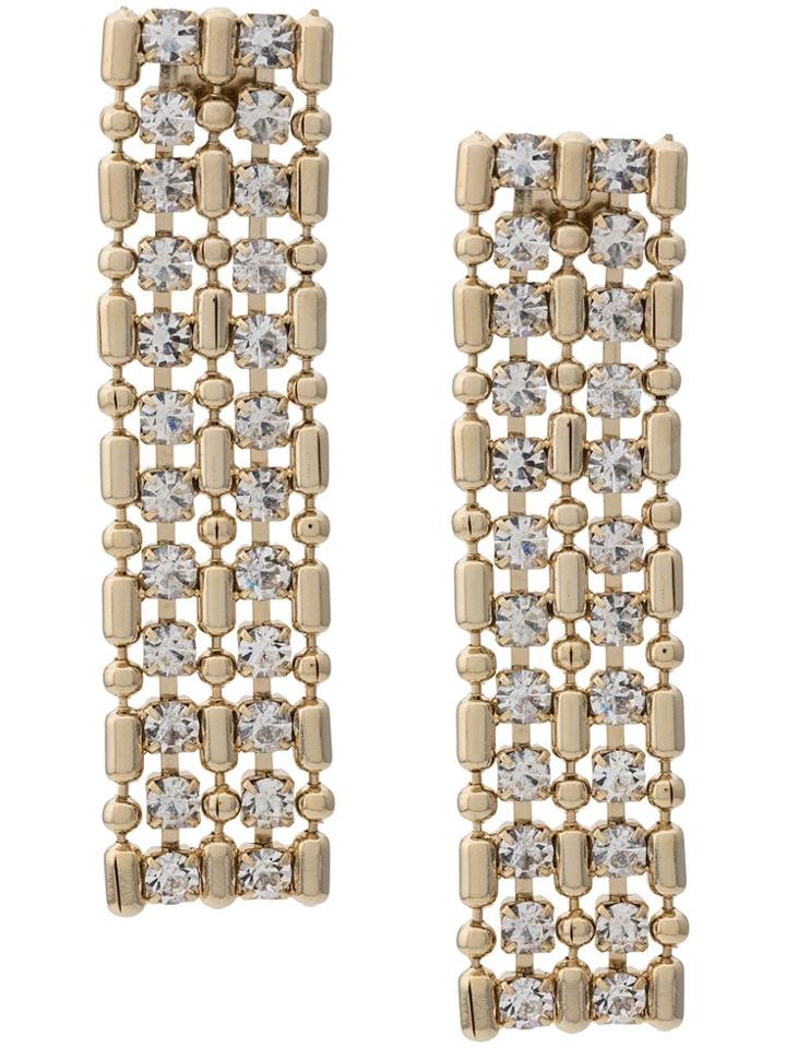 Silvia Gnecchi Plaque Drop Earrings - Gold
