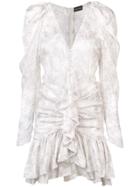 Magda Butrym Long-sleeve Flared Dress - White
