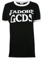 Gcds - 'j'adore Gcds' T-shirt - Women - Cotton - M, Black, Cotton