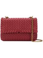 Bottega Veneta Intrecciato Baby Olimpia Bag - Red