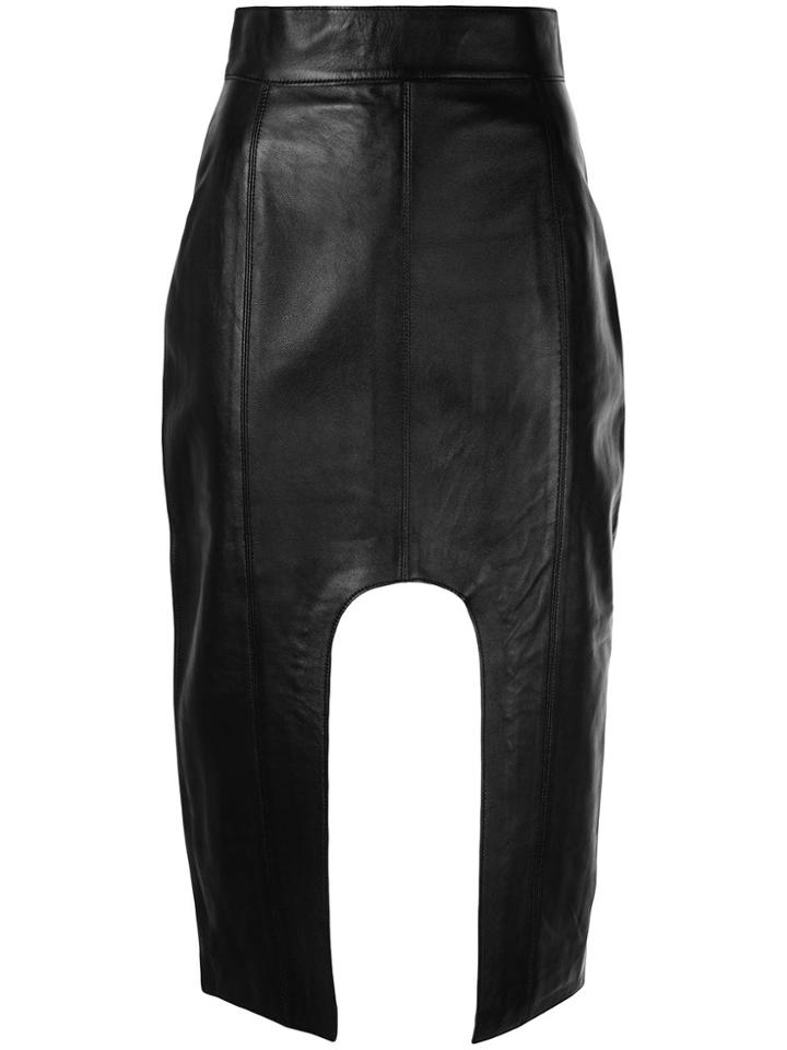 Boyarovskaya Cutout Pencil Skirt - Black