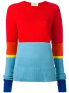 Ports 1961 Colour Block Jumper, Women's, Size: Small, Cashmere