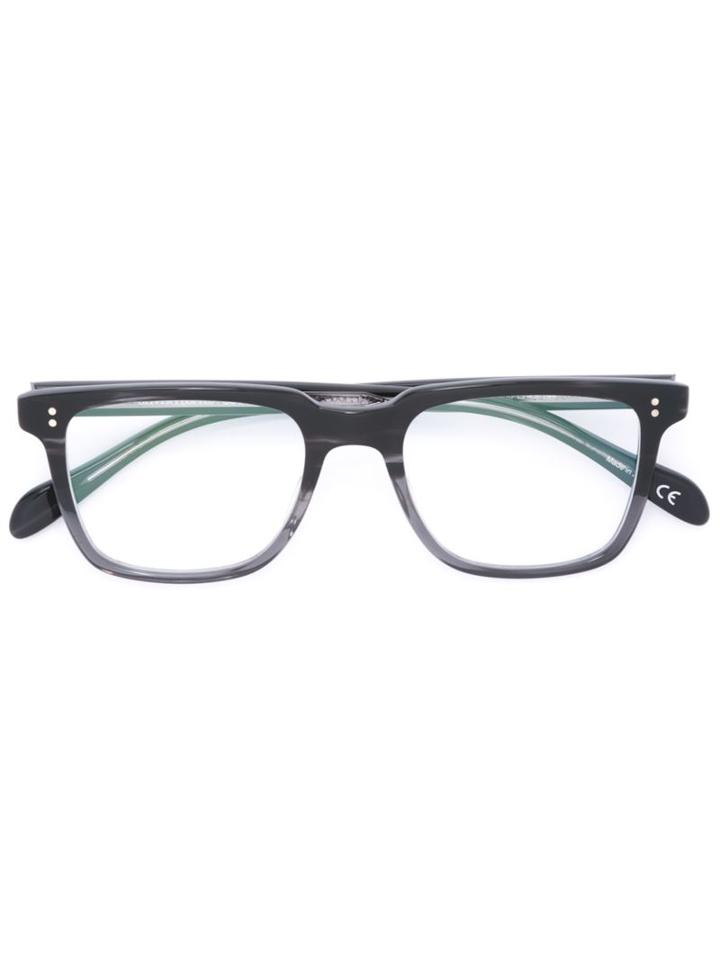 Oliver Peoples Square Frame Glasses, Black, Acetate