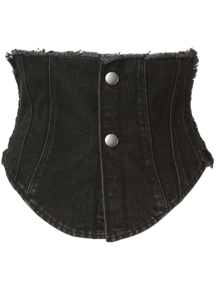 Ground Zero Denim Corset - Black
