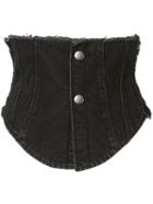 Ground Zero Denim Corset - Black