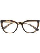 Dolce & Gabbana Eyewear Cat-eye Shapes Glasses - Brown
