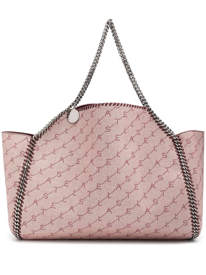 Stella Mccartney Large Falabella Reversible Monogram Tote - Pink