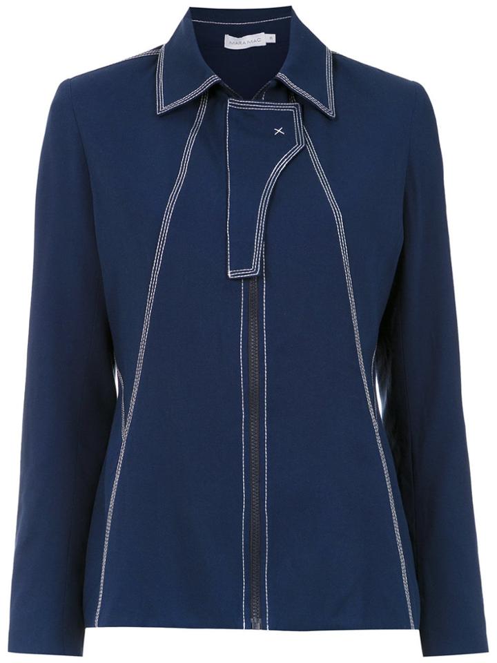 Mara Mac Panelled Jacket - Blue