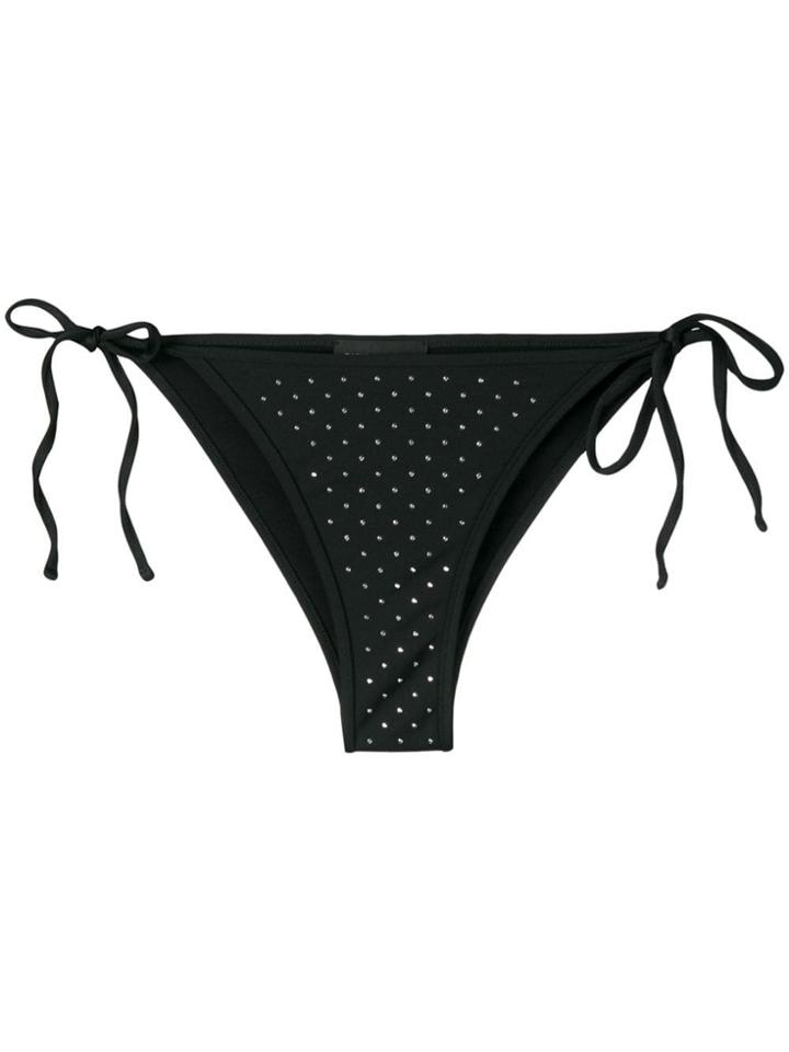 Zadig & Voltaire Crystal Embellished Bikini Bottom - Black