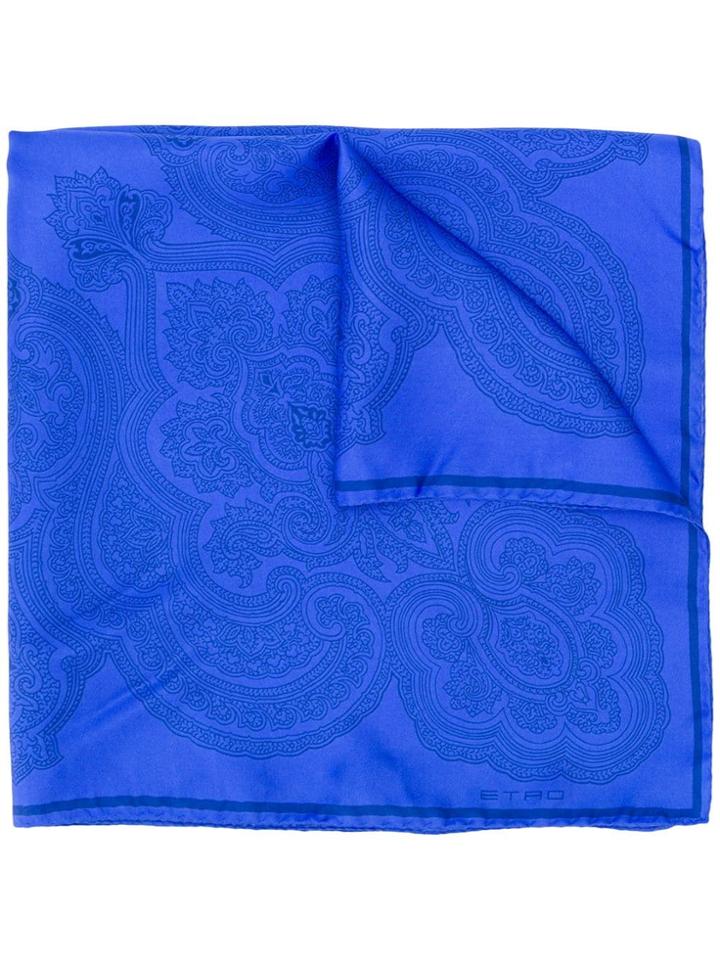 Etro Silk Neckerchief - Blue