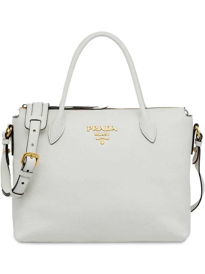 Prada Calf Leather Bag - White