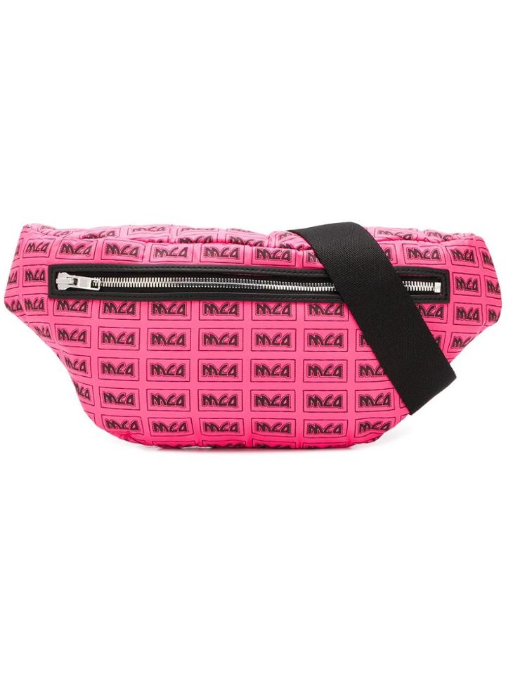 Mcq Alexander Mcqueen Motel Repeat Logo Belt Bag - Pink