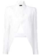 Haider Ackermann Cut-out Detail Jacket - White