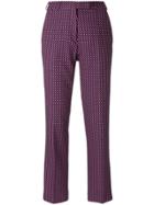 Etro Geometric Pattern Trousers - Pink & Purple