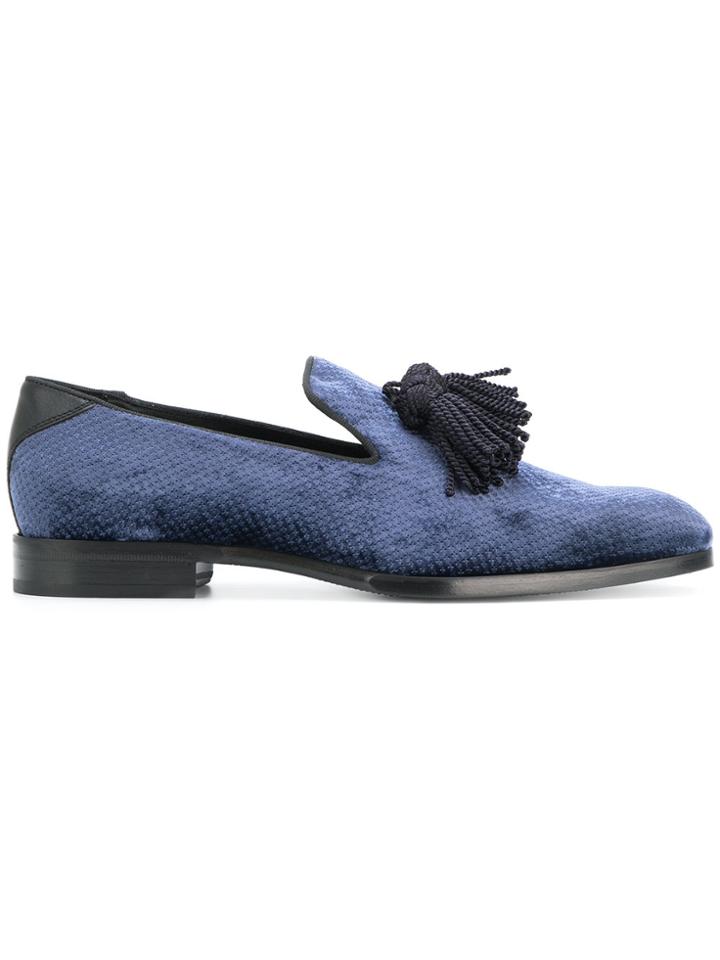 Jimmy Choo Tassel Slippers - Blue