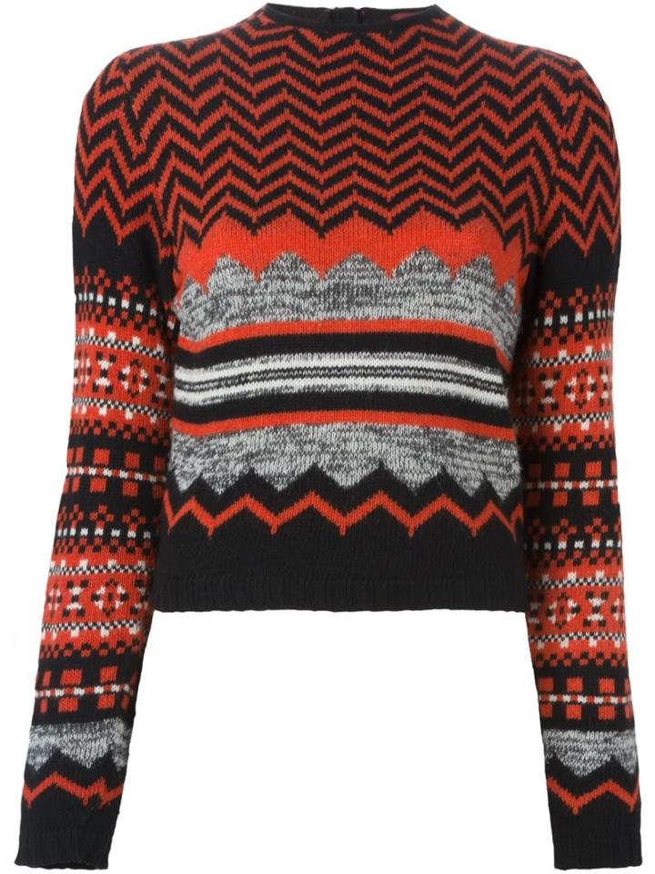 Kenzo Vintage Geometric Intarsia Jumper