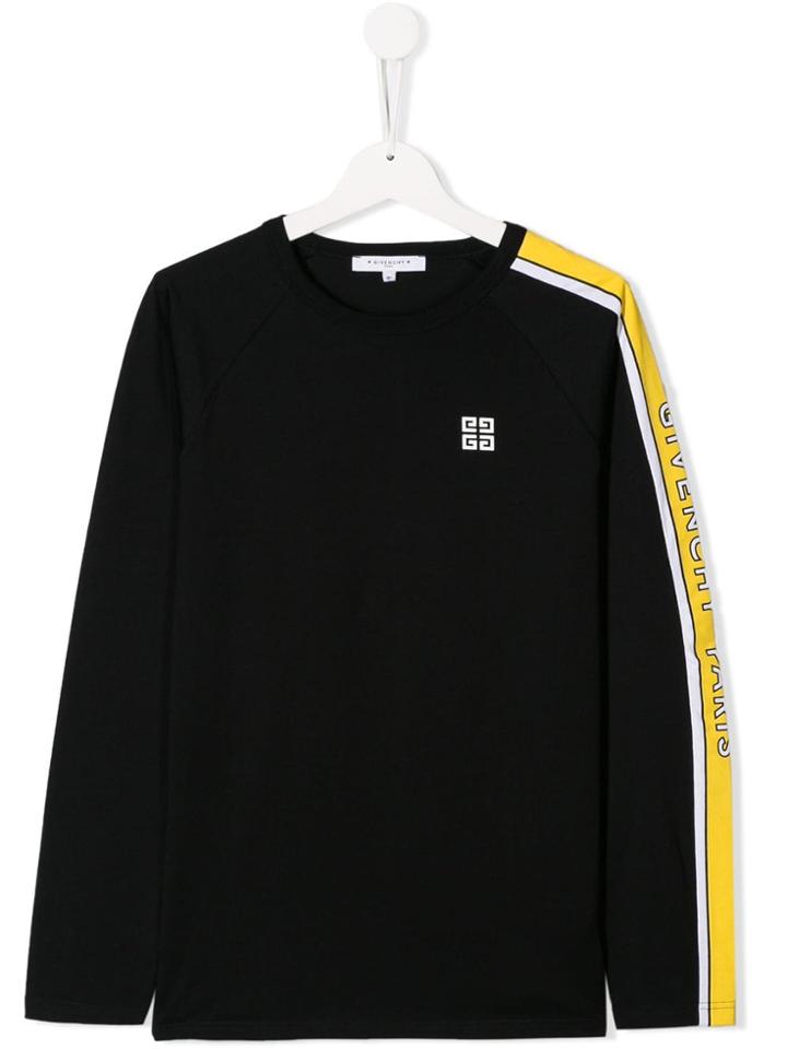Givenchy Kids Side Stripe Sweatshirt - Black