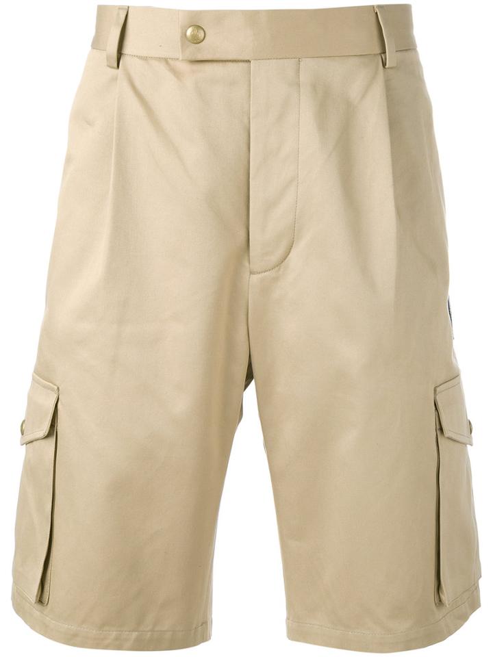 Moncler Gamme Bleu Classic Cargo Shorts, Men's, Size: 4, Nude/neutrals, Cotton