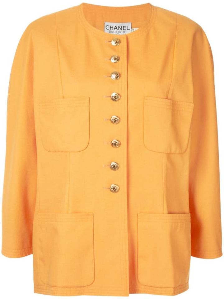 Chanel Pre-owned Round Neck Jacket - Yellow