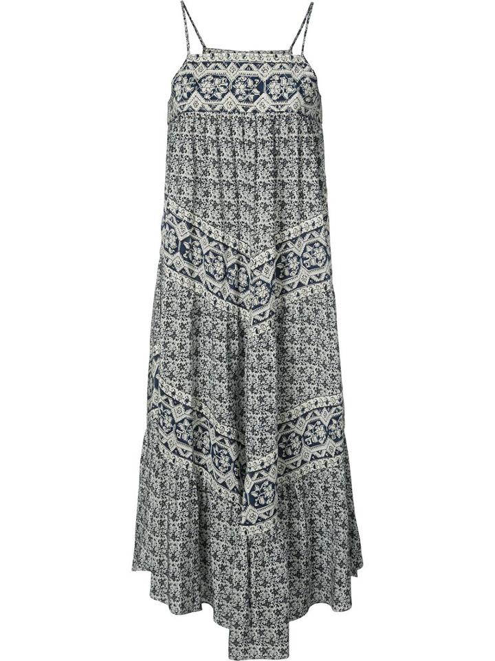 Sea Geometric Print Shift Dress, Women's, Size: 0, Black, Silk