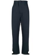 Fendi Tapered High-waist Trousers - Blue