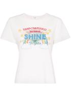 Re/done Shine Graphic Classic Cotton T-shirt - White