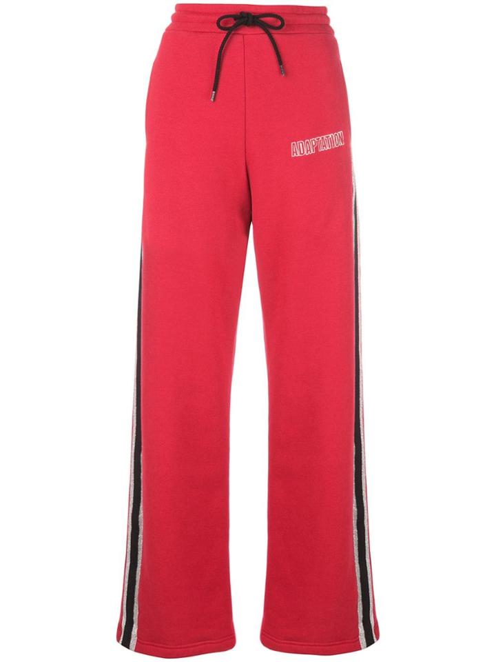 Adaptation Side Stripe Track Pants - Red