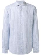 Danolis Striped Shirt, Men's, Size: 41, Blue, Linen/flax