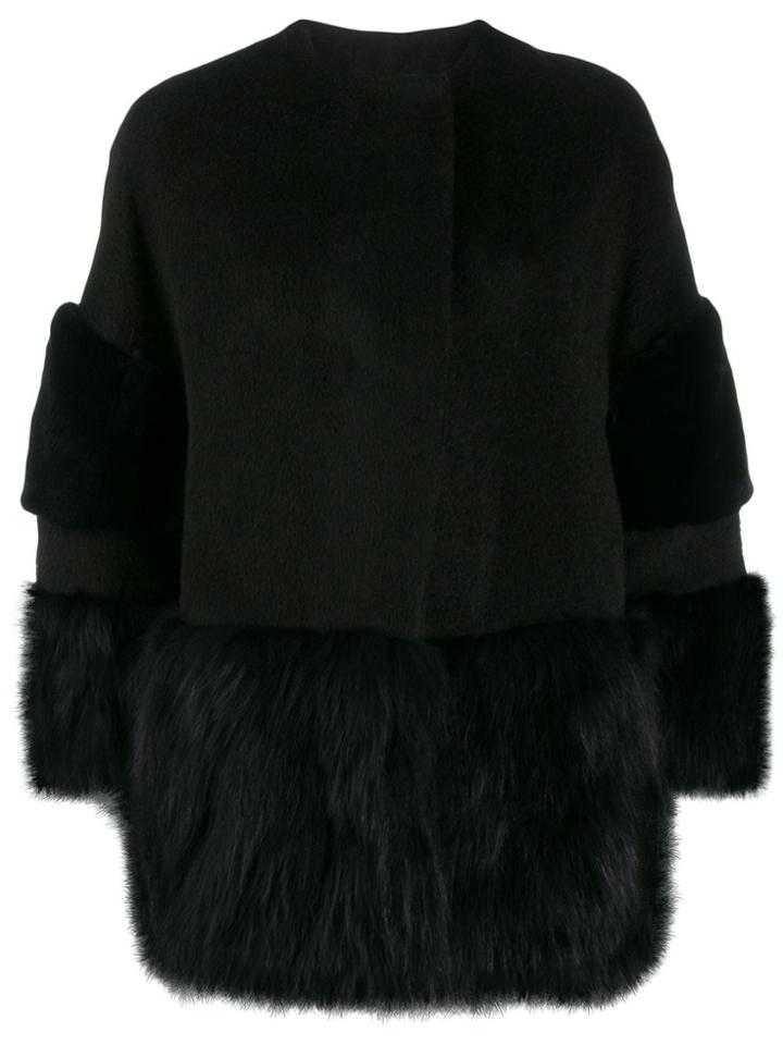 S.w.o.r.d 6.6.44 Fur-trimmed Jacket - Black