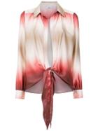 Amir Slama Gradient Silk Shirt - Black