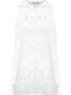 Paco Rabanne - Hooded Vest Top - Women - Cotton/polyamide - 36, White, Cotton/polyamide