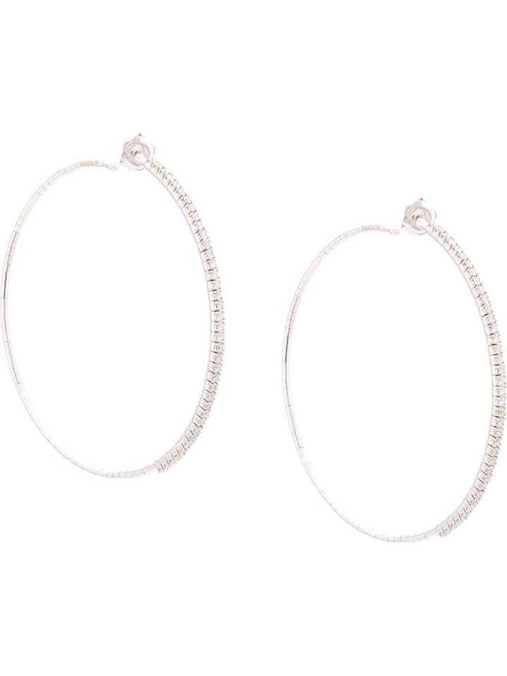 Mattia Cielo 18kt White Gold Diamond Dangle Earrings