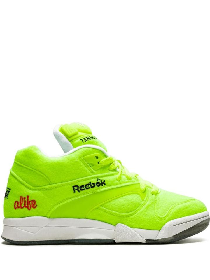 Reebok Court Victory Pump Felt Sneakers - Yellow