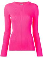 Balenciaga Oversoft Fluffy Crewneck Sweater - Pink