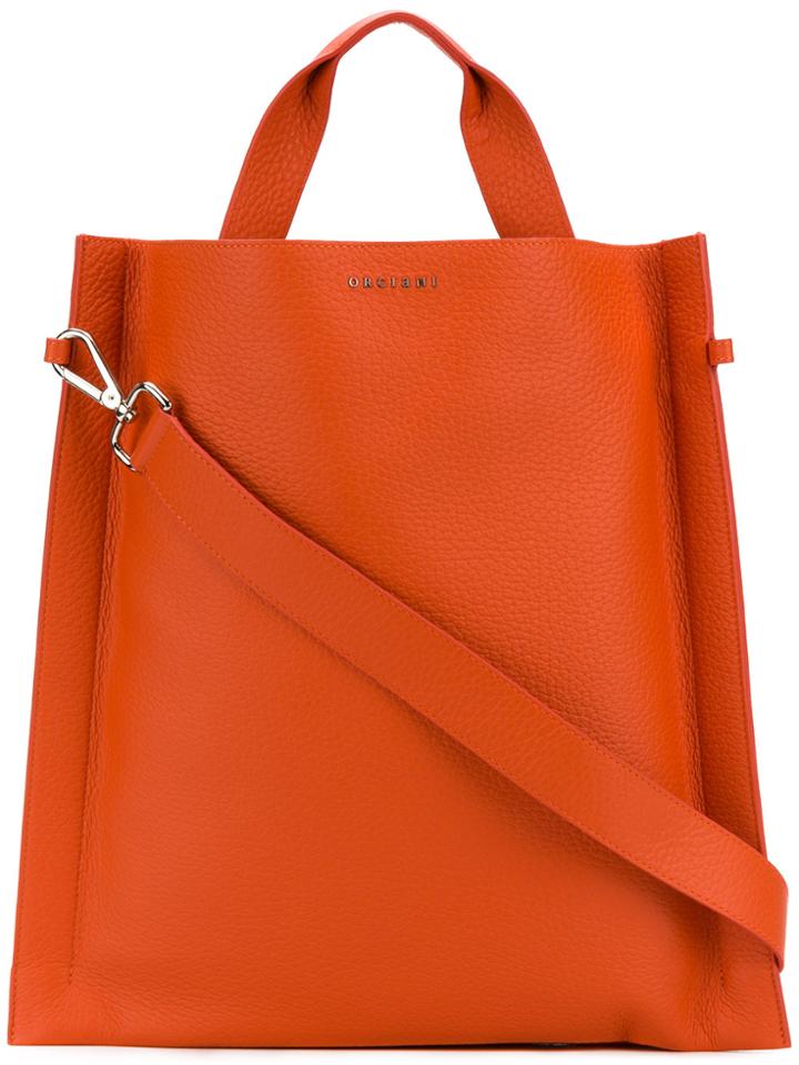 Orciani Classic Shopper Tote - Yellow & Orange
