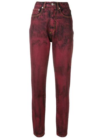 Fiorucci Acid Wash Jeans - Red