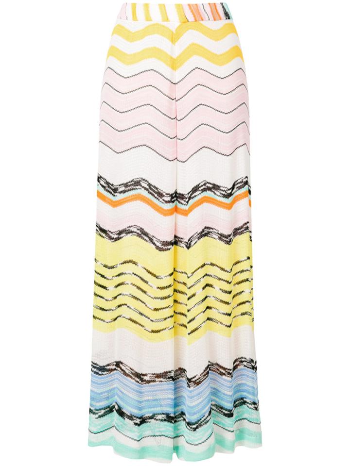 Missoni Zig-zag Palazzo Trousers - Multicolour