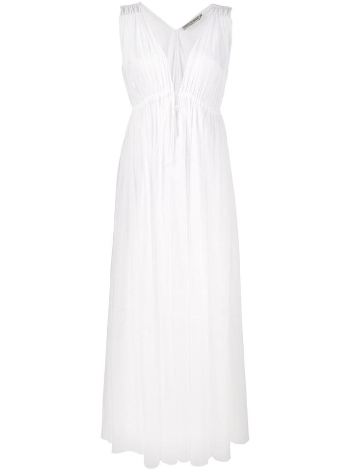 Three Graces Stray Pleasures Sleeveless Maxi Dress - White