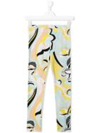 Emilio Pucci Teen Printed Leggings - Blue