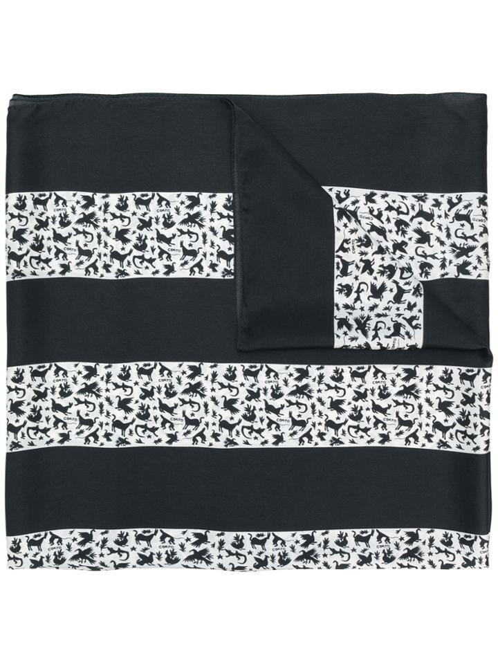 Corto Moltedo Printed Scarf - Black