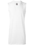 Rick Owens Basic Sleeveless Top, Men's, Size: Medium, White, Cotton