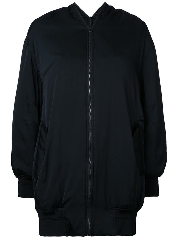 Rito Zip Up Coat, Women's, Size: 38, Black, Silk/polyurethane