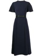 Emporio Armani Belted T-shirt Dress - Blue