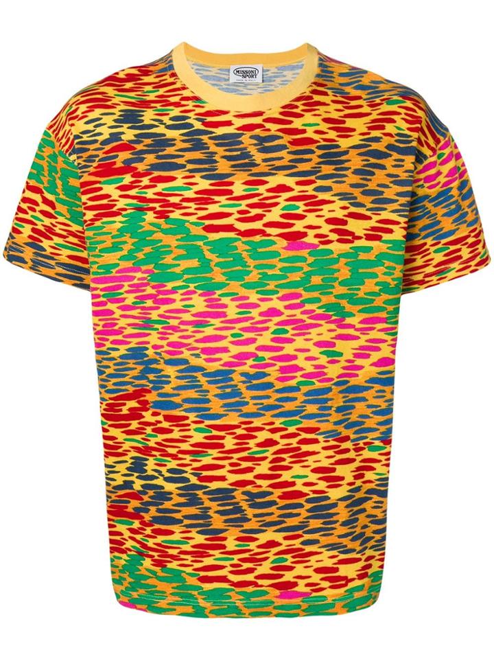 Missoni Vintage Blurry Dots Printed T-shirt - Yellow