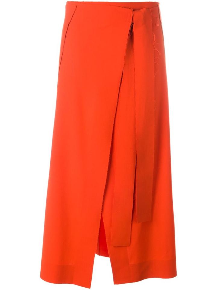 Cédric Charlier Flannel Wrap Skirt